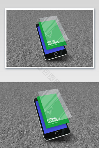 苹果手机倾斜地面app手机端电子产品样机图片