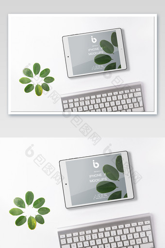 小清新键盘素雅app平板电脑电子产品样机图片