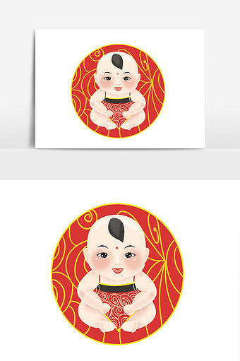 年画娃娃图片