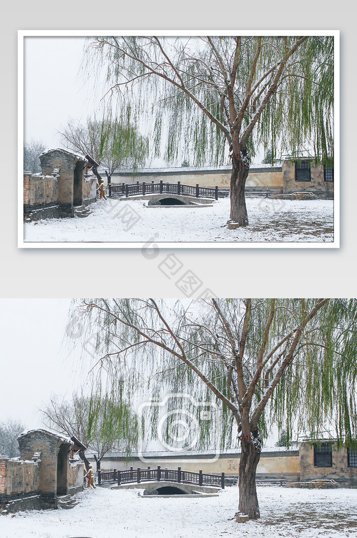 冬季下雪雪景高清摄影图图片图片