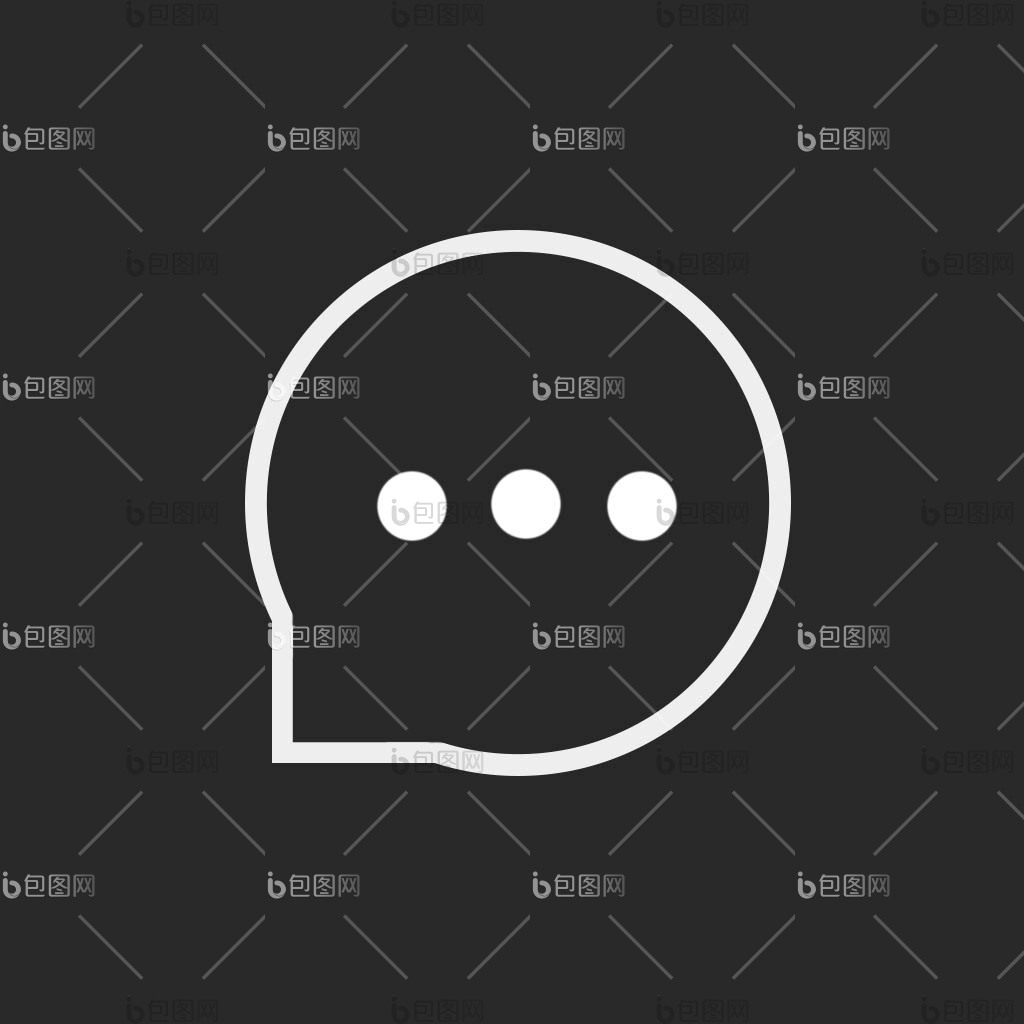 白色点交流交变性缩放渐变动效icon-包图网
