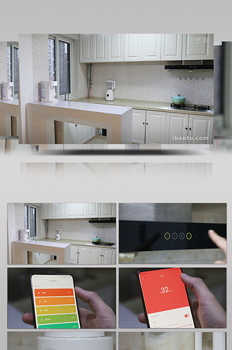 VLOG物联网智能家庭厨房电器实拍素材图片