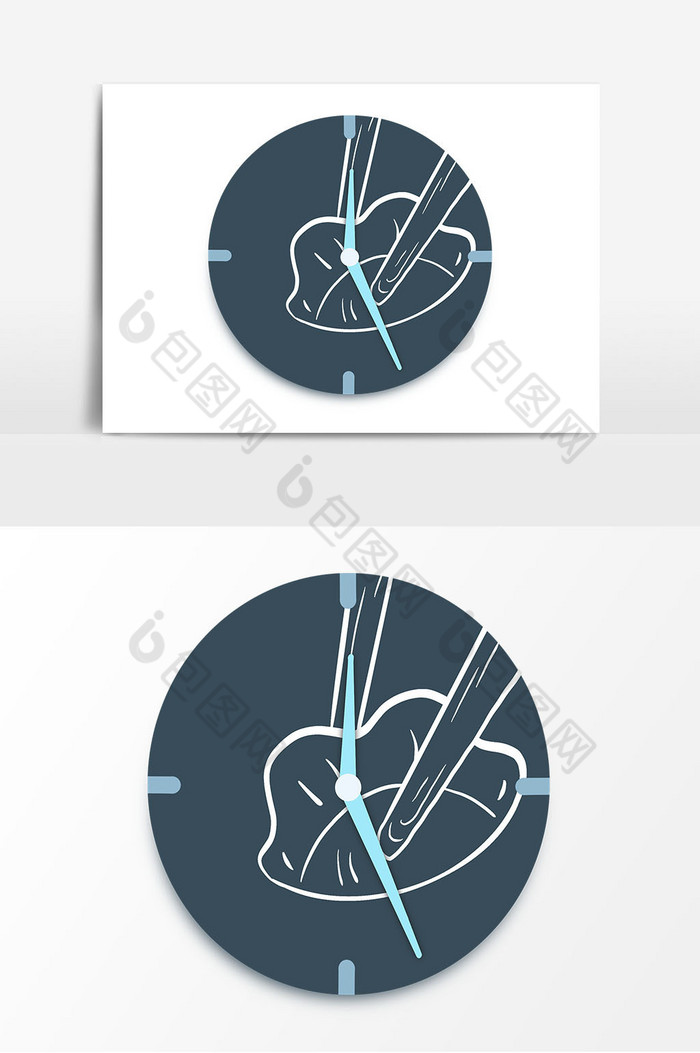 饺子时钟图片图片