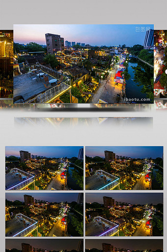 vlog广州延时拍摄下坝坊道路日夜流转图片