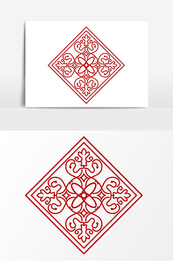 中国古典花纹纹理