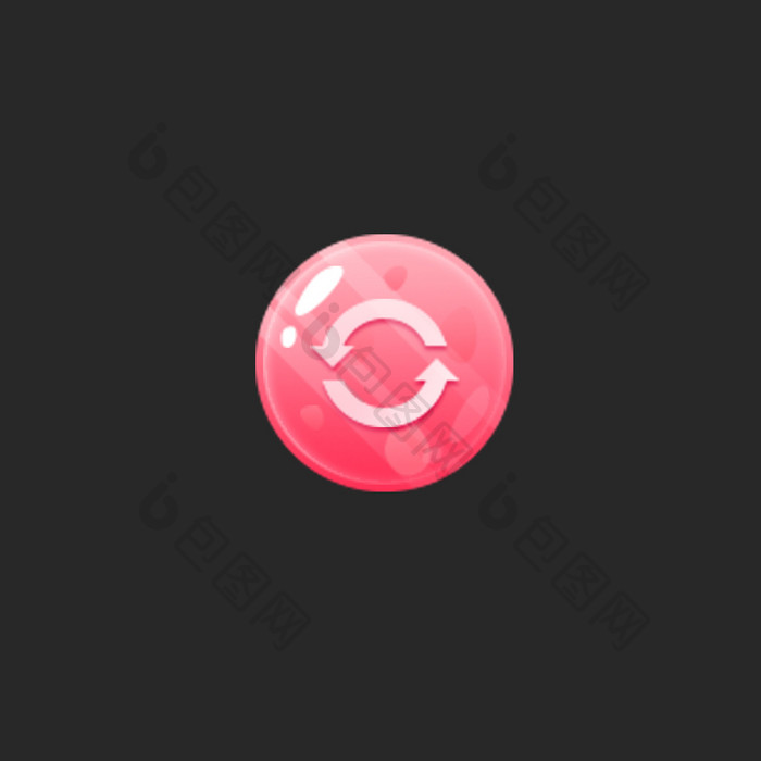 粉色手机加载交互弹性缩放旋转动效icon