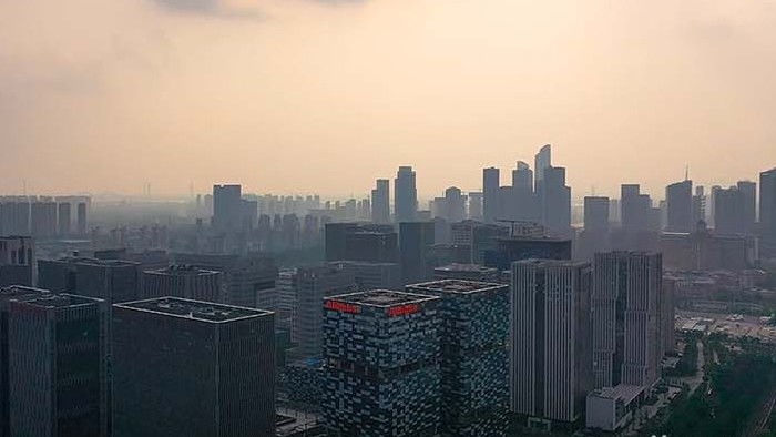 vlog航拍南京新地标阿里巴巴工业园区
