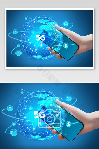 5G智能手机全球化互动交流图片