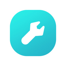 蓝色渐变缩放抖动ui工具图标icon动效