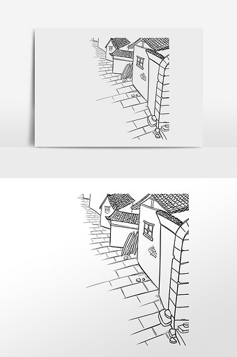 北京胡同图片素材