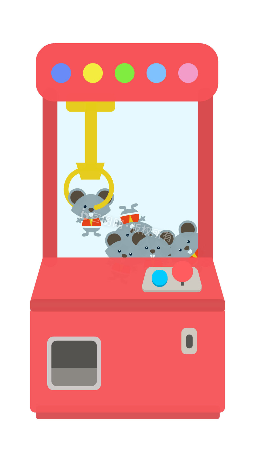 红色娃娃机图片-红色娃娃机素材免费下载-包图网