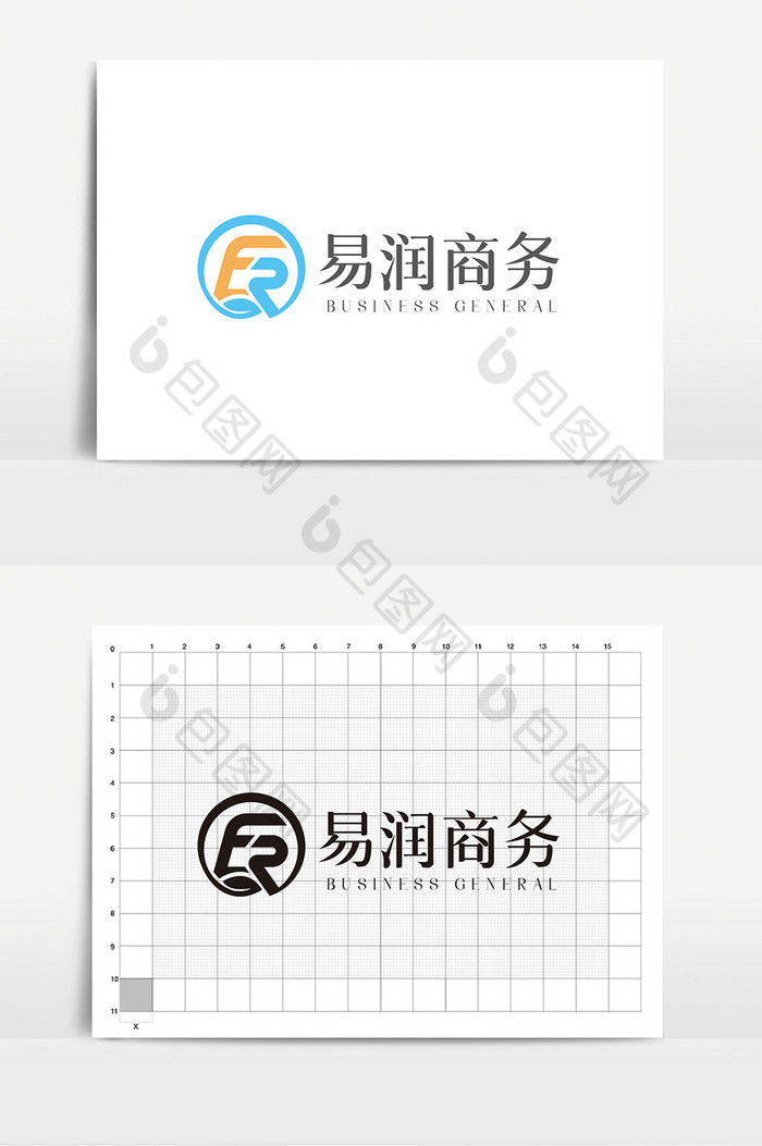 ER字母logoVI标志图片图片