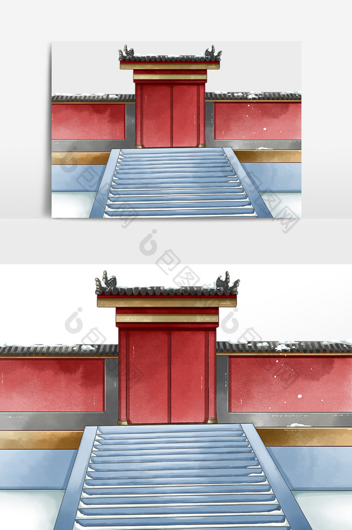 古建筑中式门楼建筑