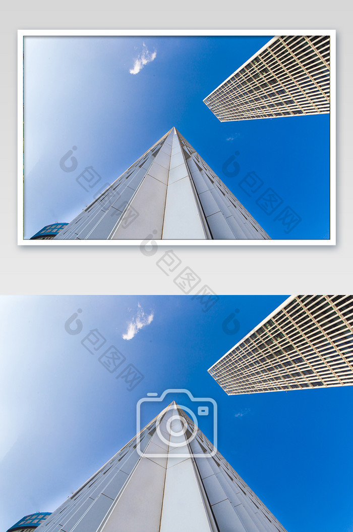 城市仰视建筑大气摄影图片