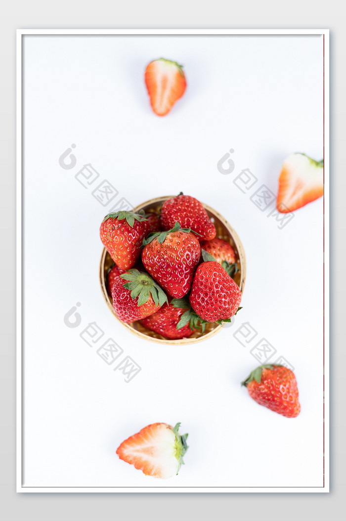 新鲜草莓海报素材摄影图片图片