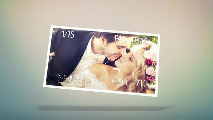 婚礼风景摄影工作室照片展示片头AE模板