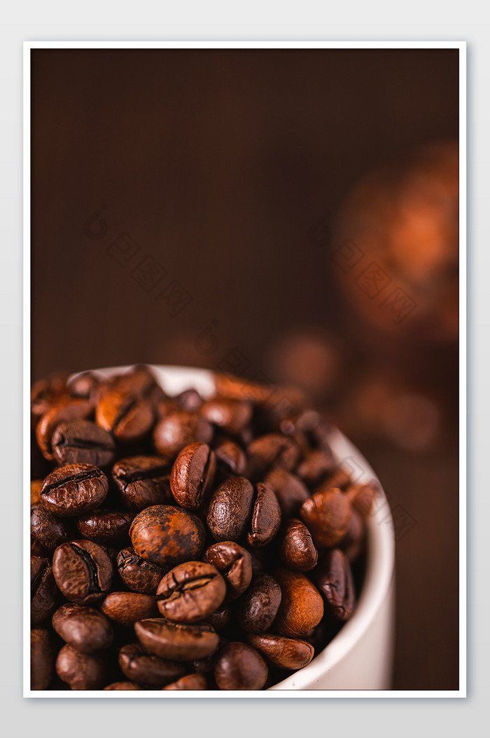 咖啡豆暗调背景海报图片图片