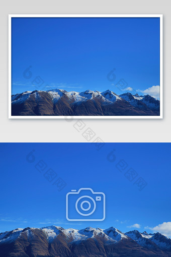 classicblue蓝色雪山初春风景图片