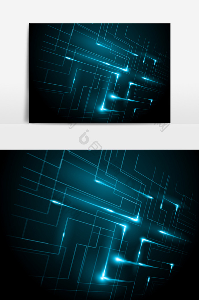 科技炫光酷炫光束 Ai素材 包图网