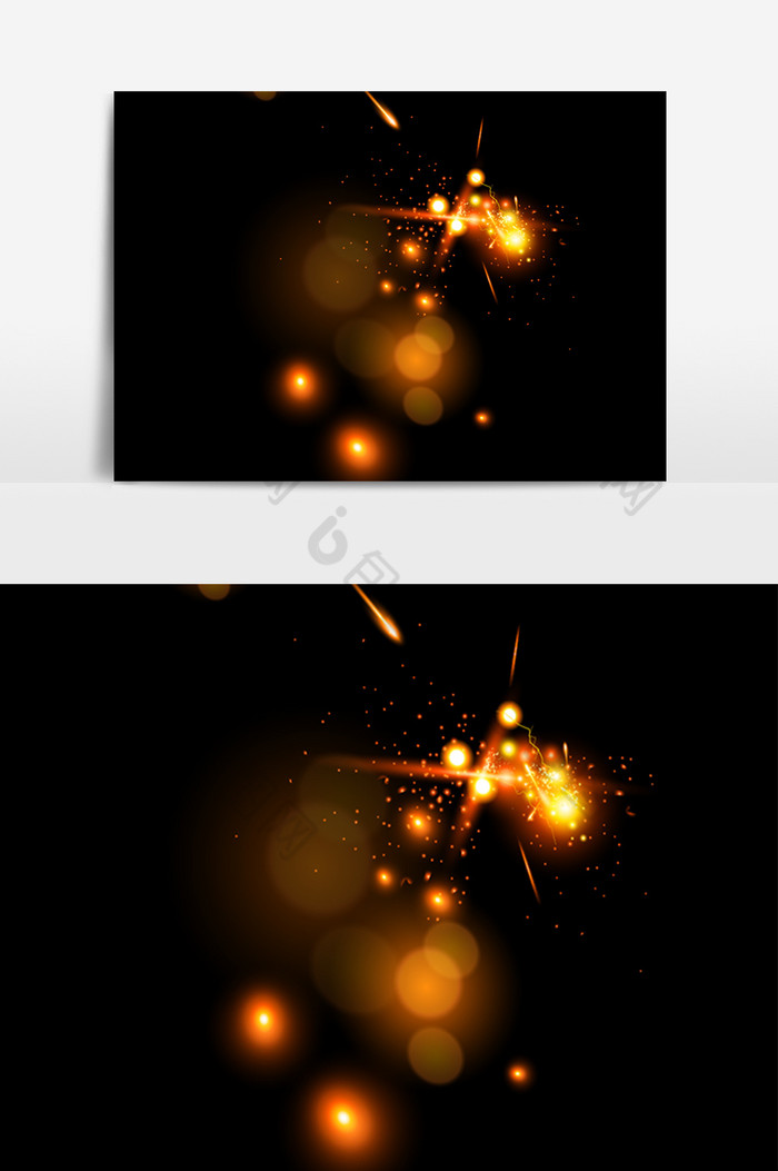 酷炫光束光点光效光晕图片图片