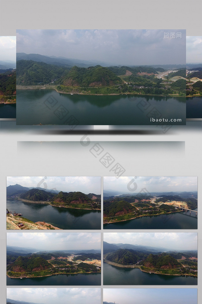 1080P实拍湖南湘西江边风光