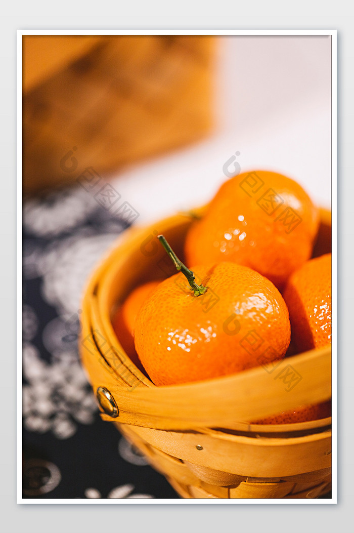橘子果篮背景图片