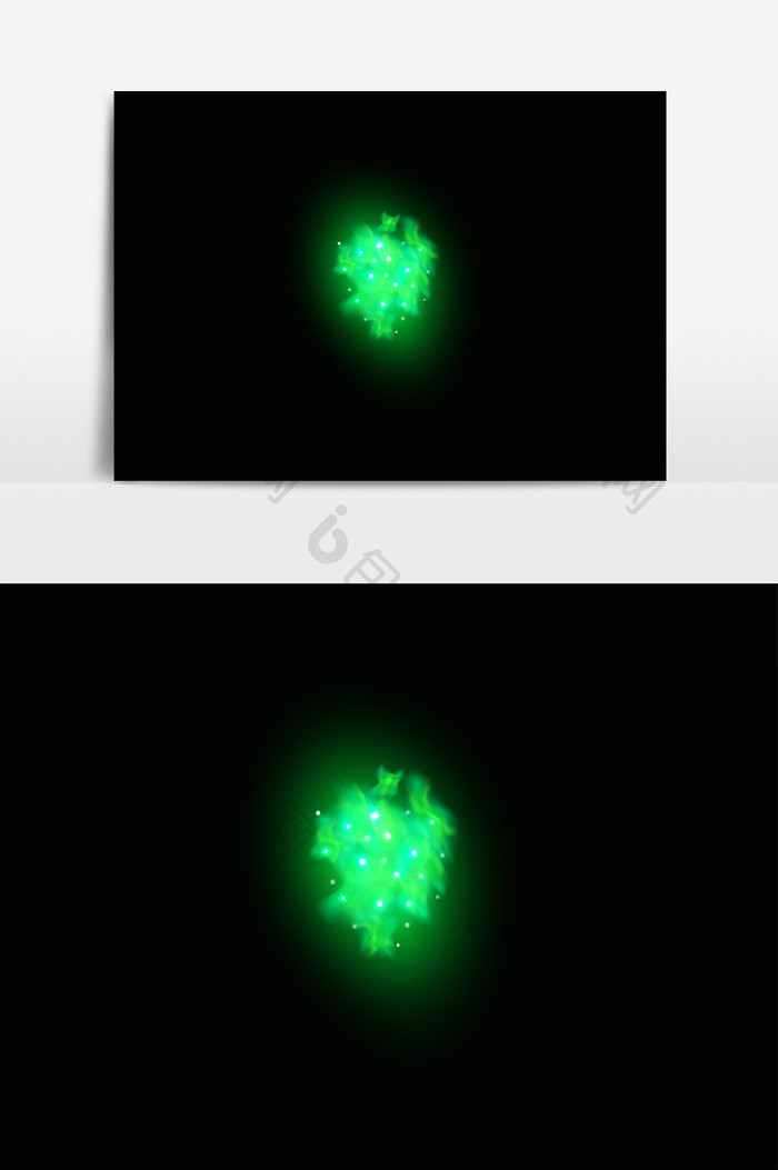 绿色光点炫光光效