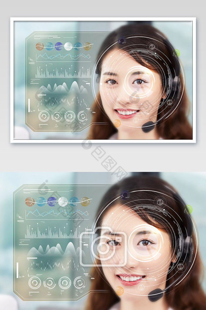 脸部识别科技数据图片图片