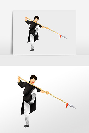 武打练武人物功夫