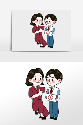 父母表扬孩子成绩摄影图6720*4480图片素材免费下载-编号952431-潮点视频
