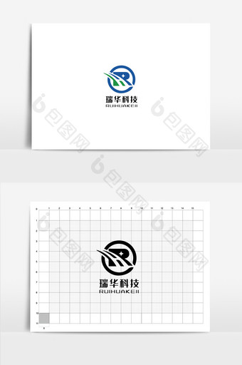 大气字母矢量科技通用logo标志图片