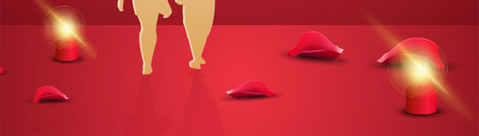 红色大气热气球情人节App启动页