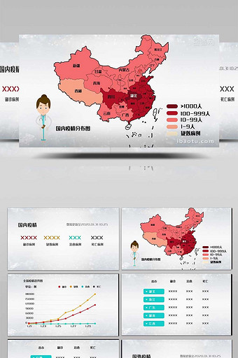 大数据实时追踪最新疫情冠状病毒AE模板图片