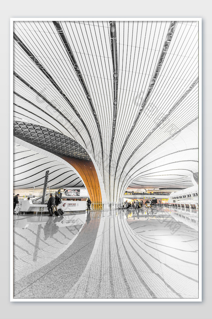 北京大兴国际机场大气建筑摄影图片