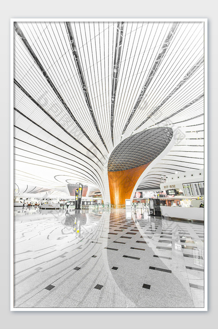 北京的大兴国际机场建筑网红大气摄影图片图片