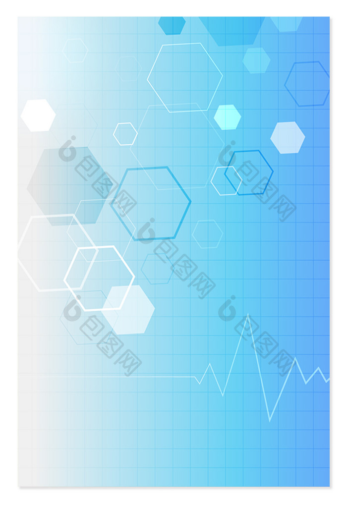 蓝色科技图形图案背景