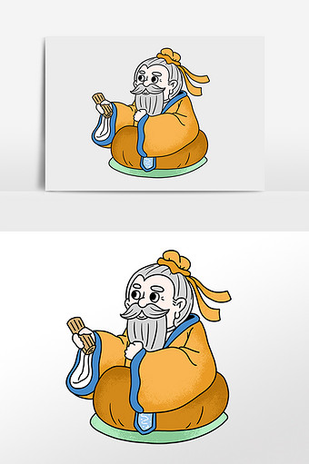 孔子六艺图片本素材所属分类为广告设计 ,主要用途为手绘卡通,尺寸为