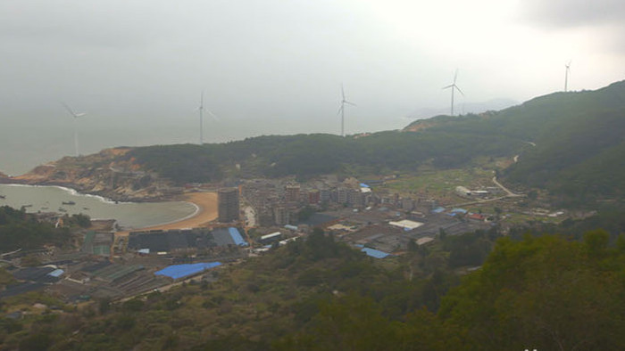 实拍福建连江沿海海湾风景点视频