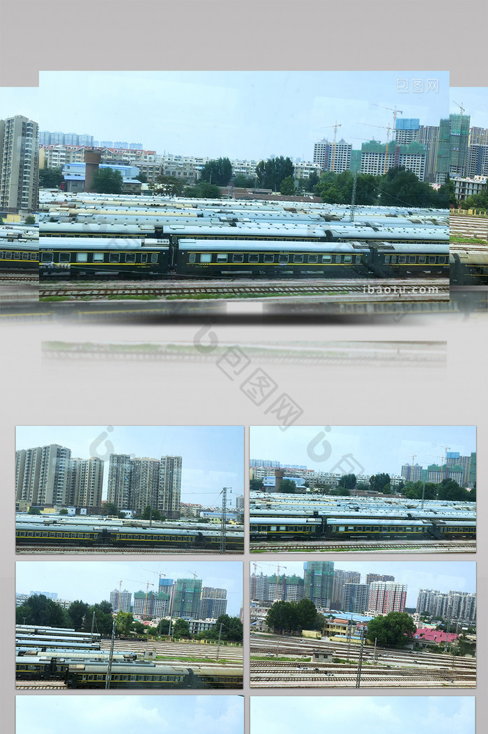 北京火车高铁动车车轨铁路工人建筑物高架桥