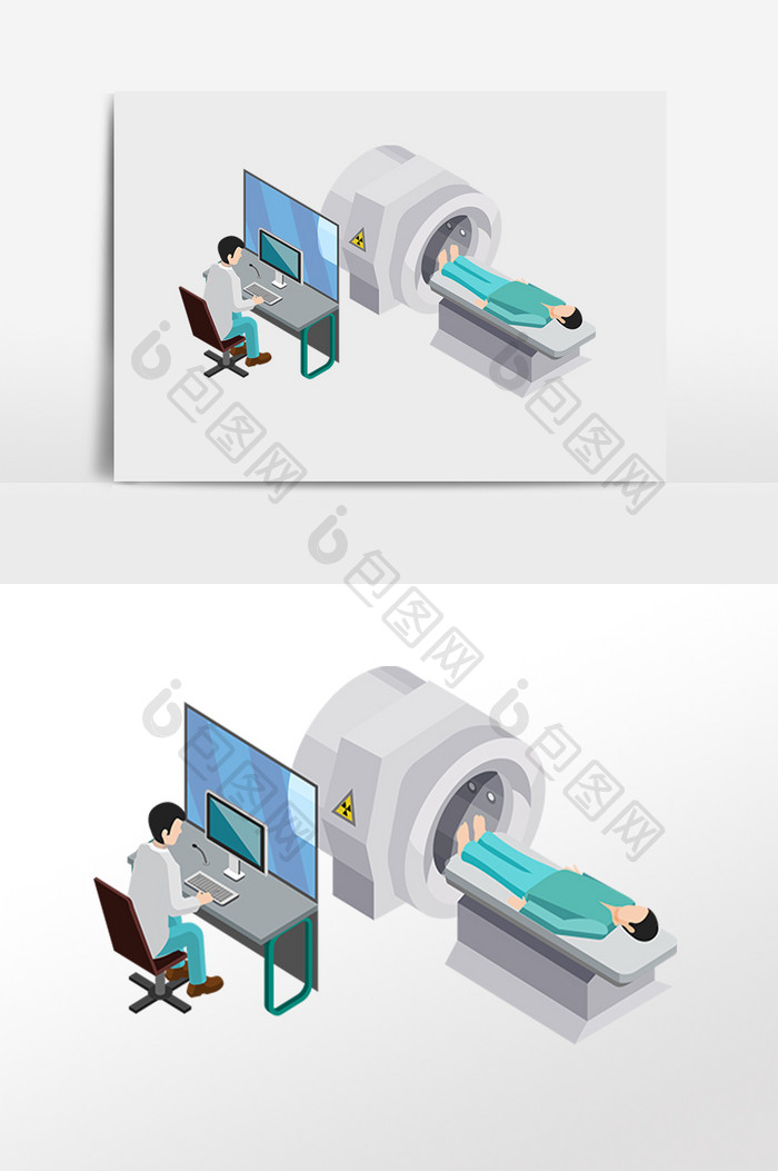 医院检查做CT病人