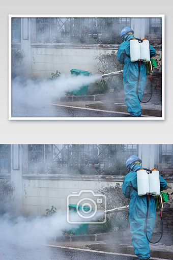 防疫环境消杀现场图