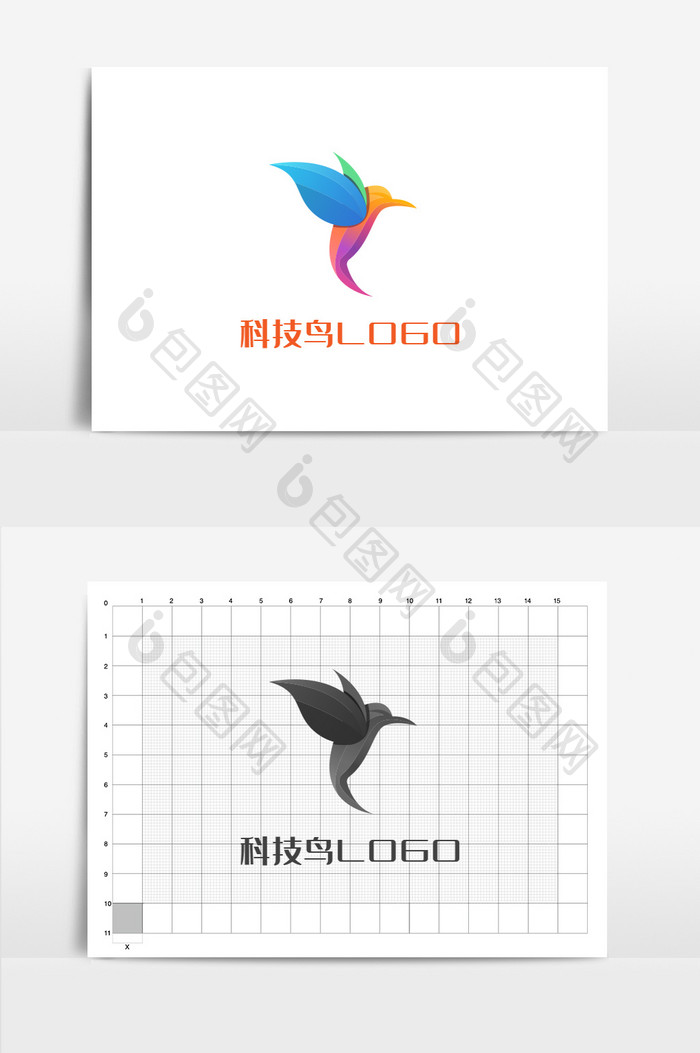 科技互联网鸟LOGO