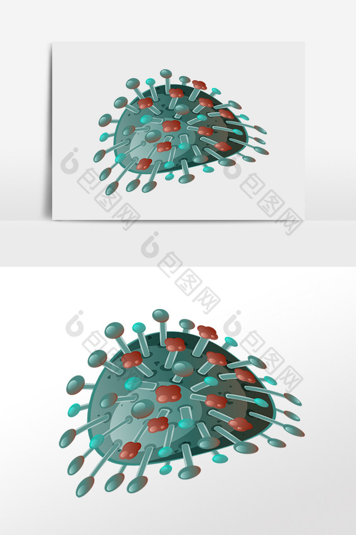 新冠病毒插画图片图片