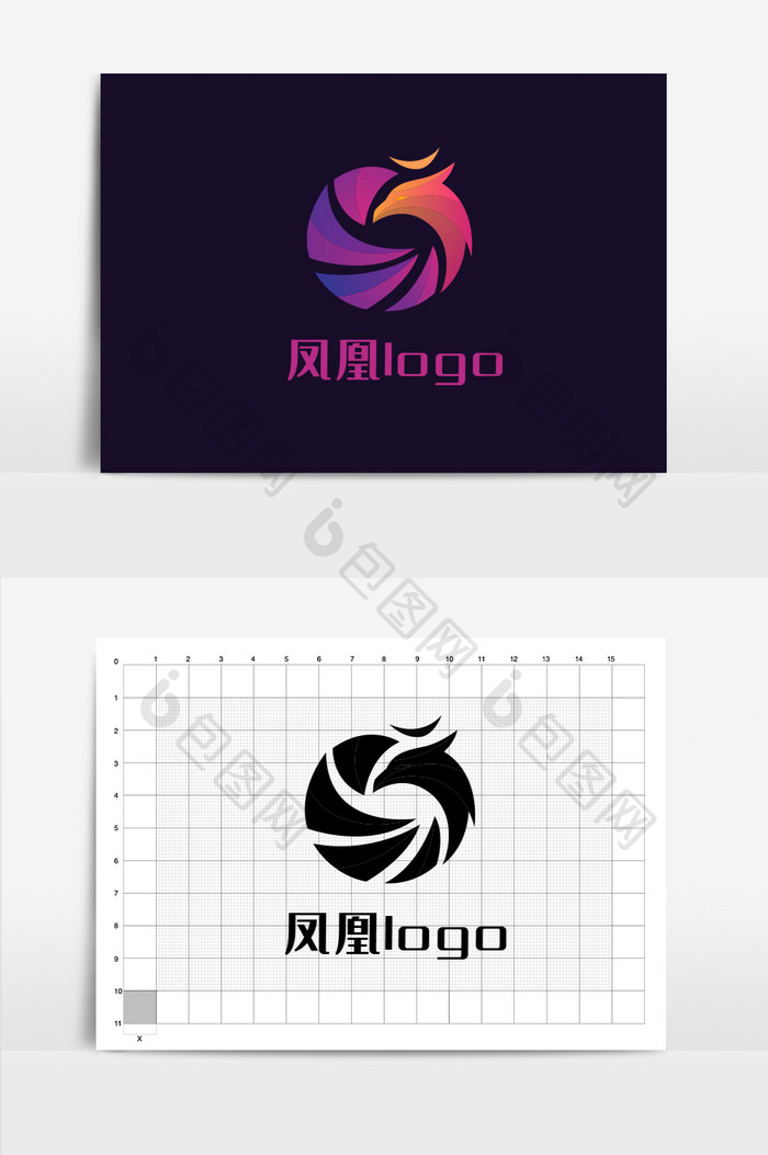 凤凰鸟时尚logo