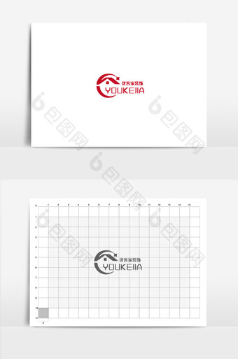 矢量红色家具企业标志logo图片