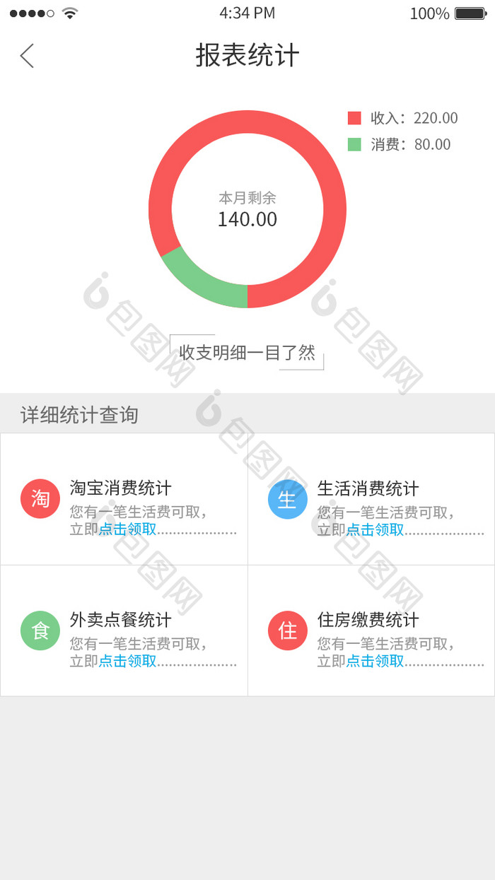 白色简约可视化报表系统UI界面动效