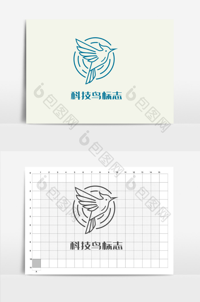 科技网络鸟logo