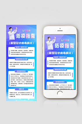 新冠病毒肺炎防疫指南信息长图