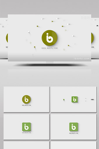 3款极简主义LOGO开场动画AE模板图片