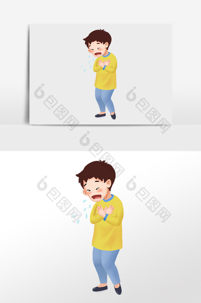 冠状病毒乏力男孩图片